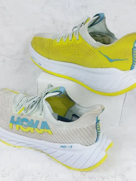 Hoka One One Carbon X 3 Men's Billowing Sail/Evening Primrose Running Shoes 9.5D - Picture 4 of 12